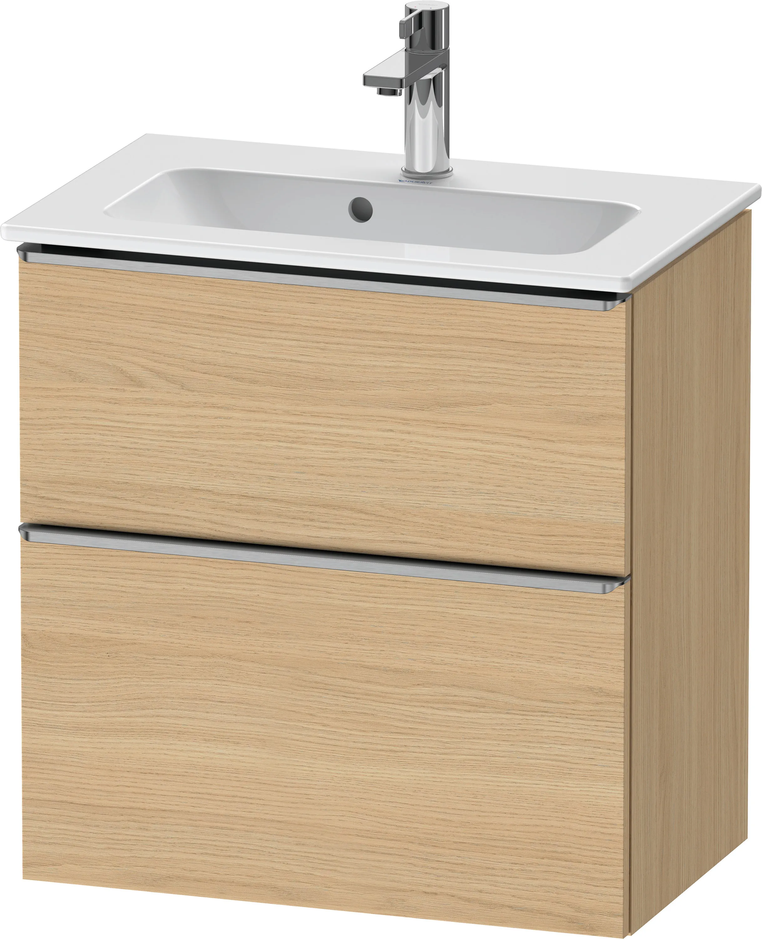 Duravit Waschtischunterschrank wandhängend „D-Neo“ 61 × 62,5 × 37,2 cm Eiche Natur