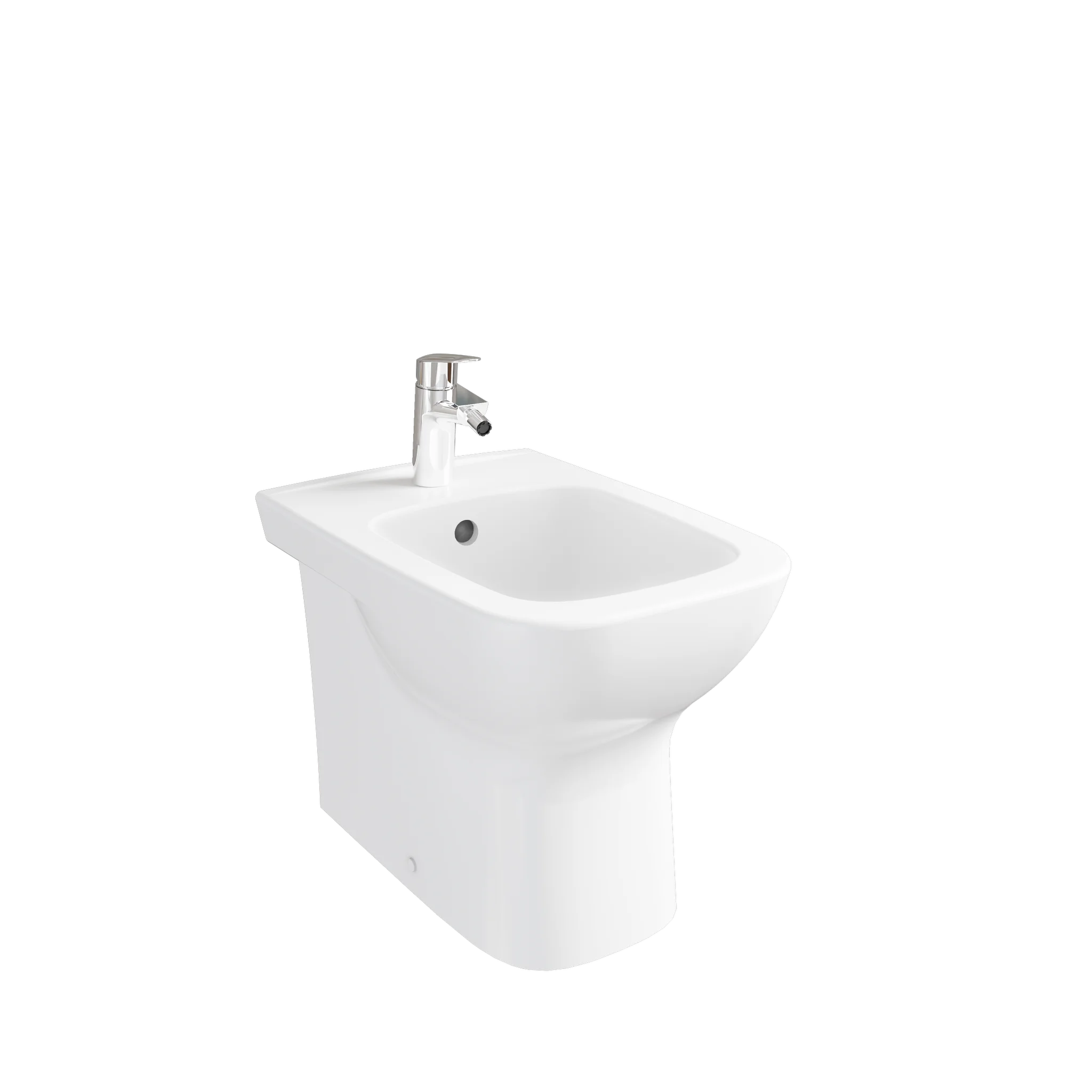 VitrA New S20 Square Stand-Bidet, 36 x 52 cm, weiß Hochglanz