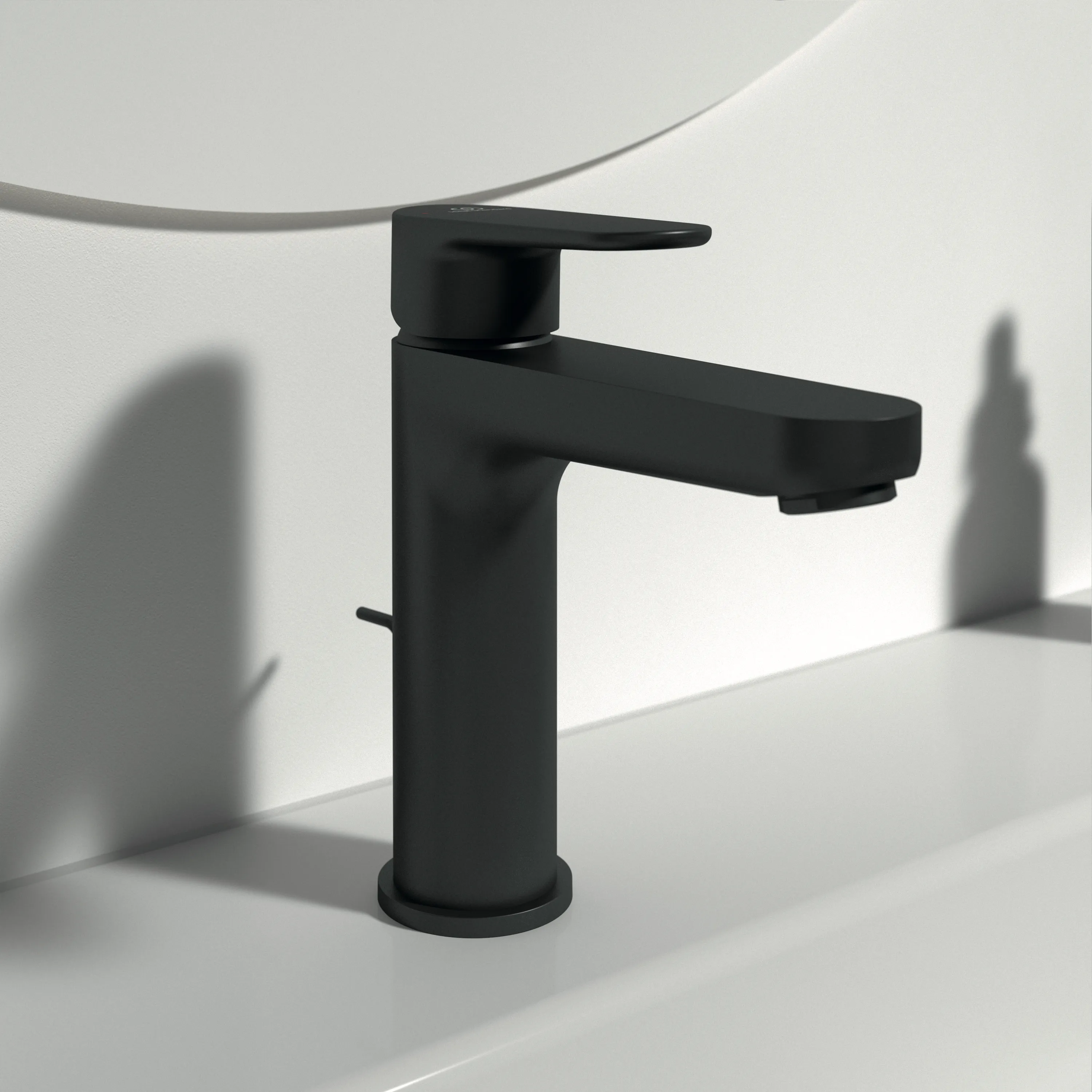 Ideal Standard Waschtischarmatur Cerafine O Serie, H120, Ausladung 125 mm, Farbe Silk Black