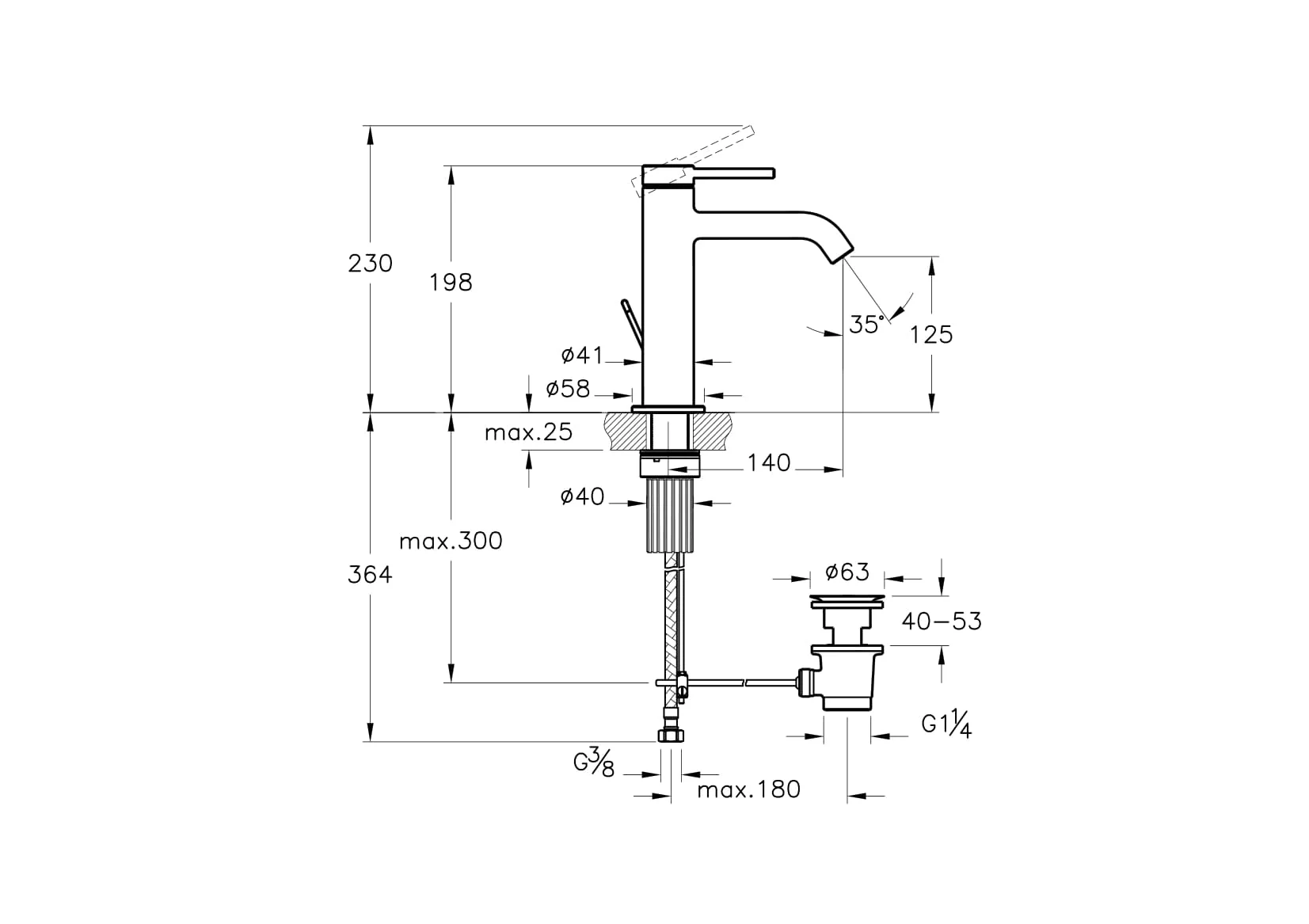 Minimax Round Einhebel-Waschtischmischer mit Ablaufgarnitur BluEco Höhe 20 cm Einlochmontage Chrom Minimax Round Einhebel-Waschtischmischer mit Ablaufgarnitur BluEco Höhe 20 cm Einlochmontage Chrom