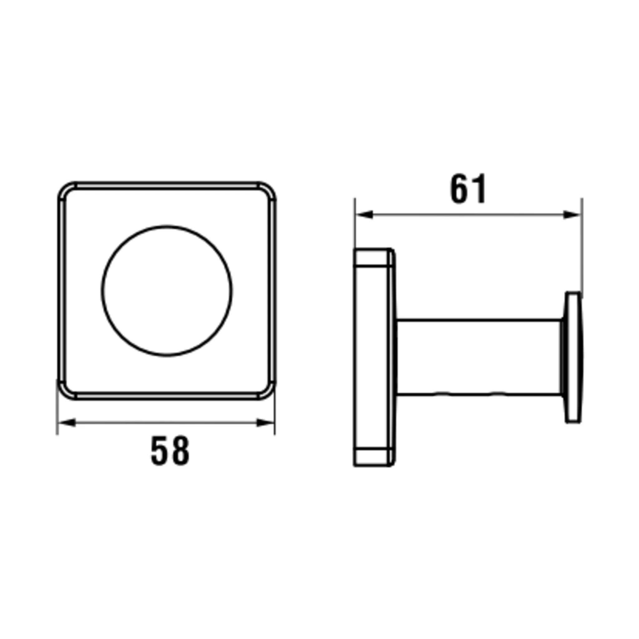 Niara S Haken 38107.3 Edelstahl gebürstet Niara S Haken 38107.3 Edelstahl gebürstet