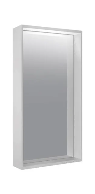 KEUCO Spiegel „Plan“ in Silber (eloxiert), ohne Spiegelheizung 460 × 850 mm