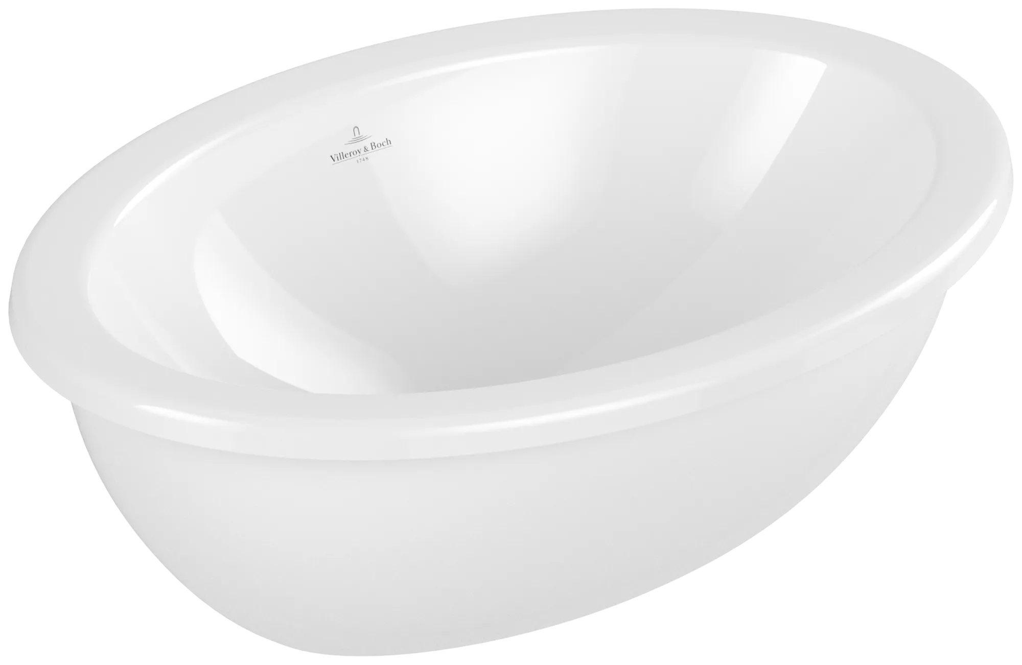 Villeroy & Boch Unterbauwaschtisch aus TitanCeram „Loop & Friends“ 505 × 360 × 185 mm, ohne Hahnlochbohrung in Weiß Alpin Villeroy & Boch Unterbauwaschtisch aus TitanCeram „Loop & Friends“ 505 × 360 × 185 mm, ohne Hahnlochbohrung in Weiß Alpin