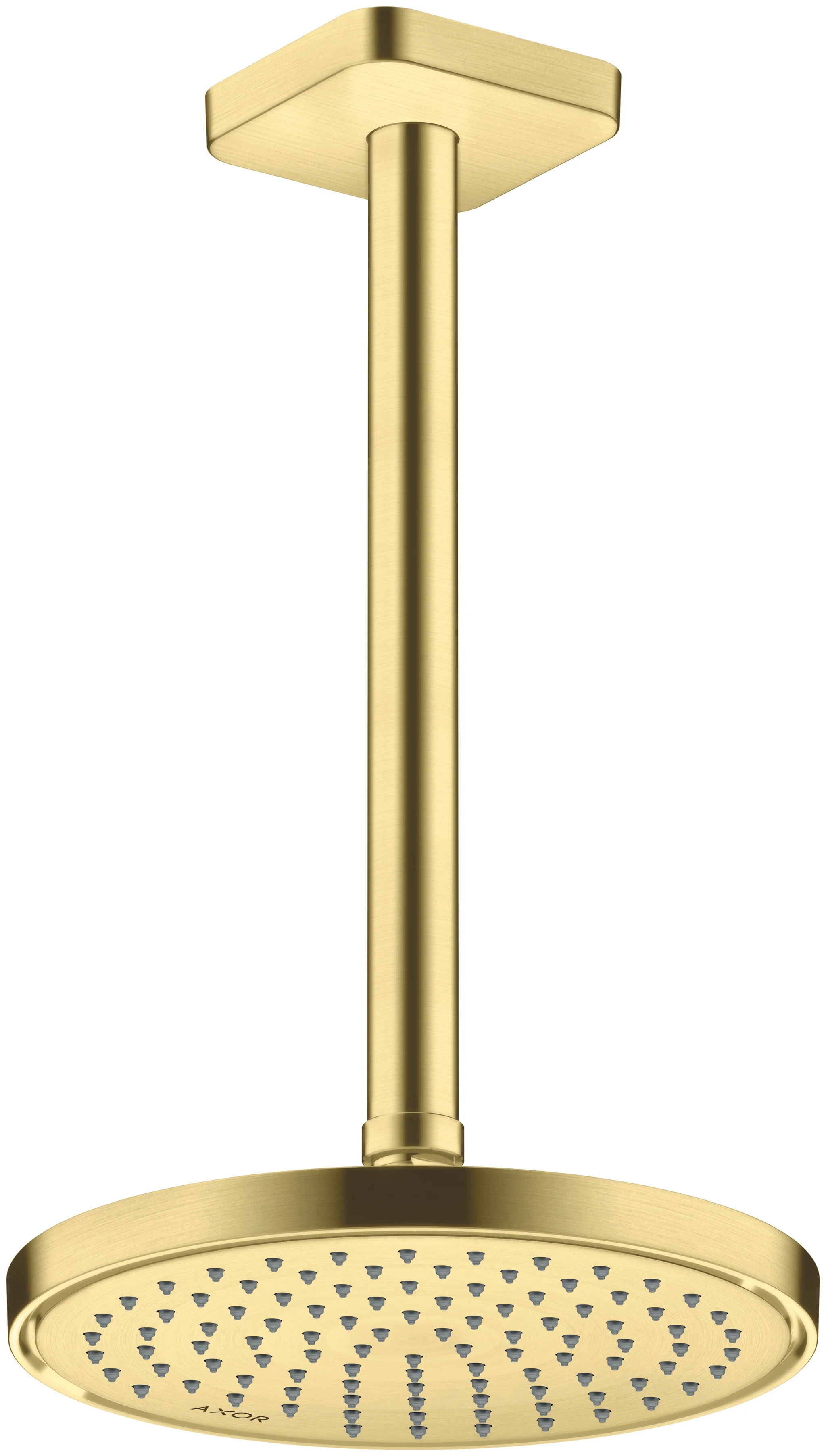 Hansgrohe AXOR ShowerSolutions Deckenanschlussstuck 300 mm softsquare BB, Messing, Aufputzmontage, G 1/2