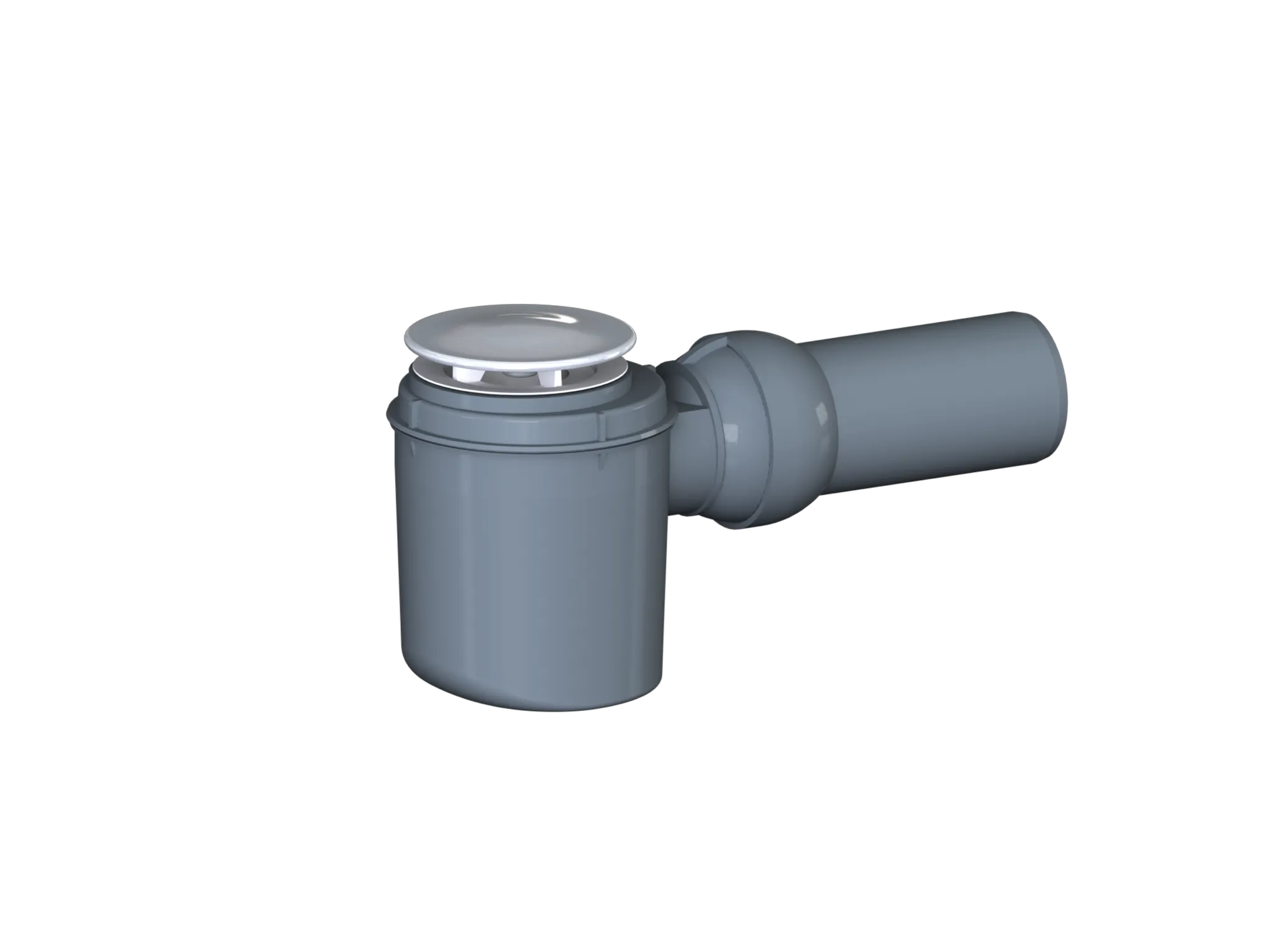 Duschwannenablauf SOLOS, Haube verchromt, DN 50 Duschwannenablauf SOLOS, Haube verchromt, DN 50