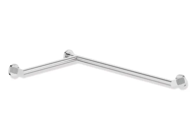 HEWI System 900 Duschhandlauf Edelstahl verchromt links, Längen 765 mm und 475 mm