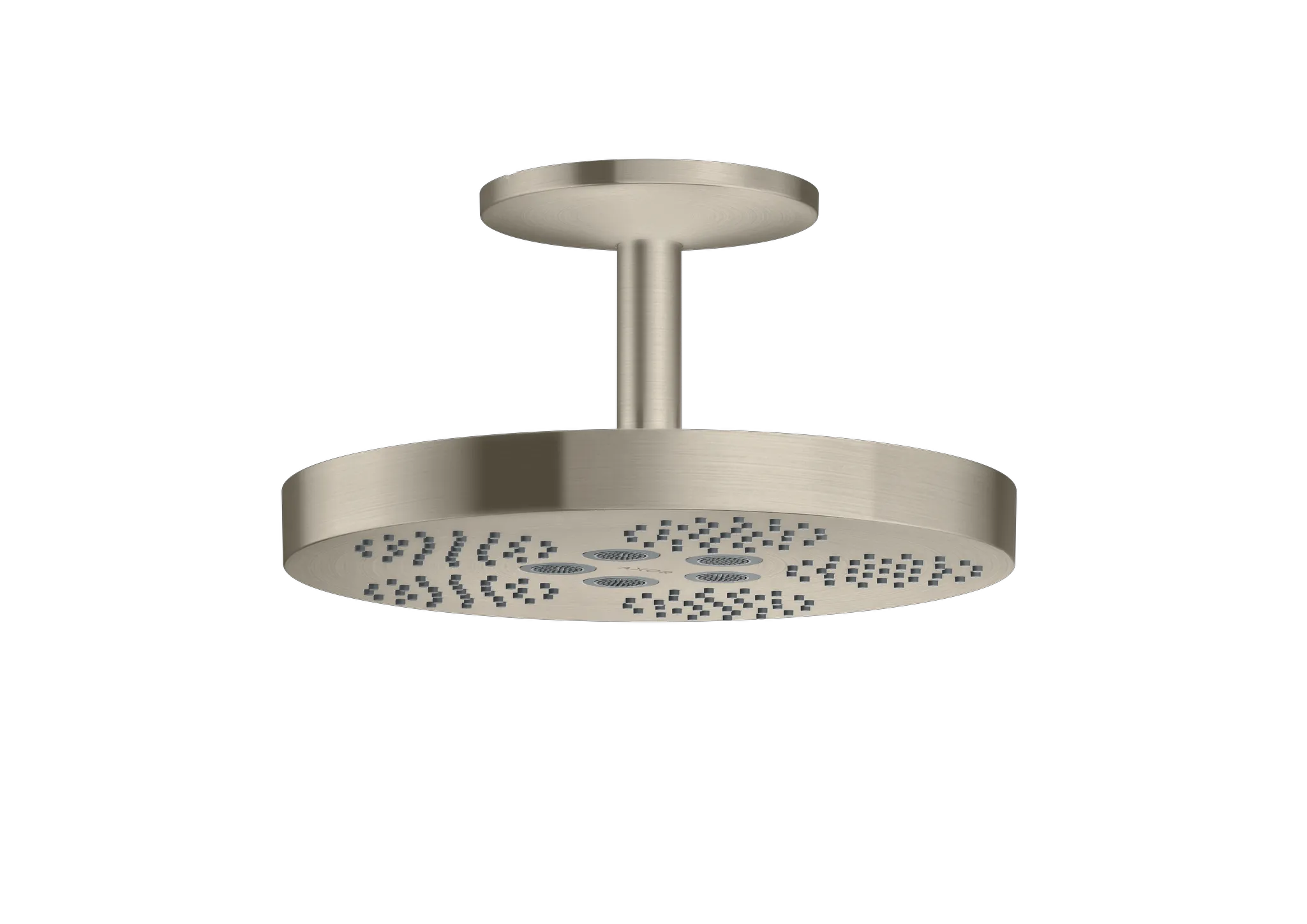 Hansgrohe AXOR One Kopfbrause 280 1jet mit Deckenanschluss, Brushed Nickel Hansgrohe AXOR One Kopfbrause 280 1jet mit Deckenanschluss, Brushed Nickel