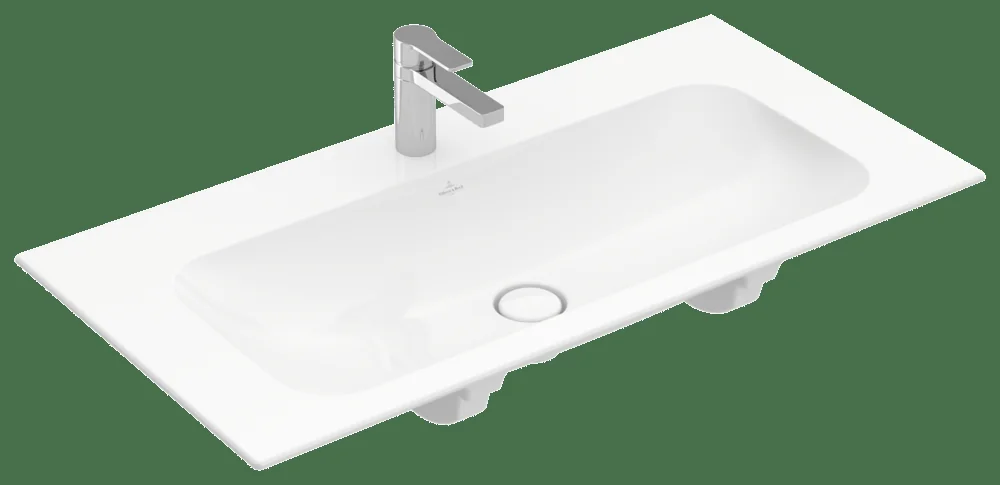 Villeroy & Boch Finion Schrankwaschtisch TitanCeram 1000x500mm Rechteck 1HL o. ÜL Weiß Alpin CeramicPlus Villeroy & Boch Finion Schrankwaschtisch TitanCeram 1000x500mm Rechteck 1HL o. ÜL Weiß Alpin CeramicPlus