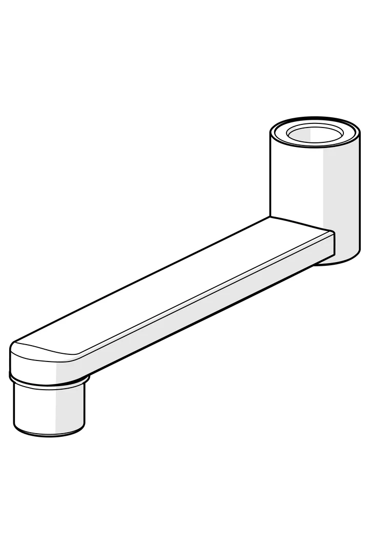 Hansa Oras Group Hansaclinica 2018 Auslauf Chrom Schwenkbarer Auslauf 150 mm Messing Hansa Oras Group Hansaclinica 2018 Auslauf Chrom Schwenkbarer Auslauf 150 mm Messing