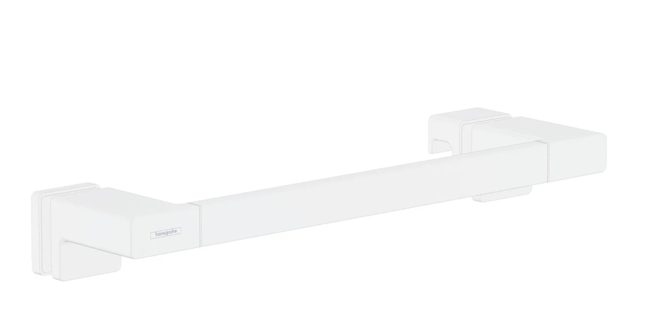 Hansgrohe AddStoris Q Duschtürgriff mattweiß, Länge 398 mm, verdeckte Befestigung Hansgrohe AddStoris Q Duschtürgriff mattweiß, Länge 398 mm, verdeckte Befestigung