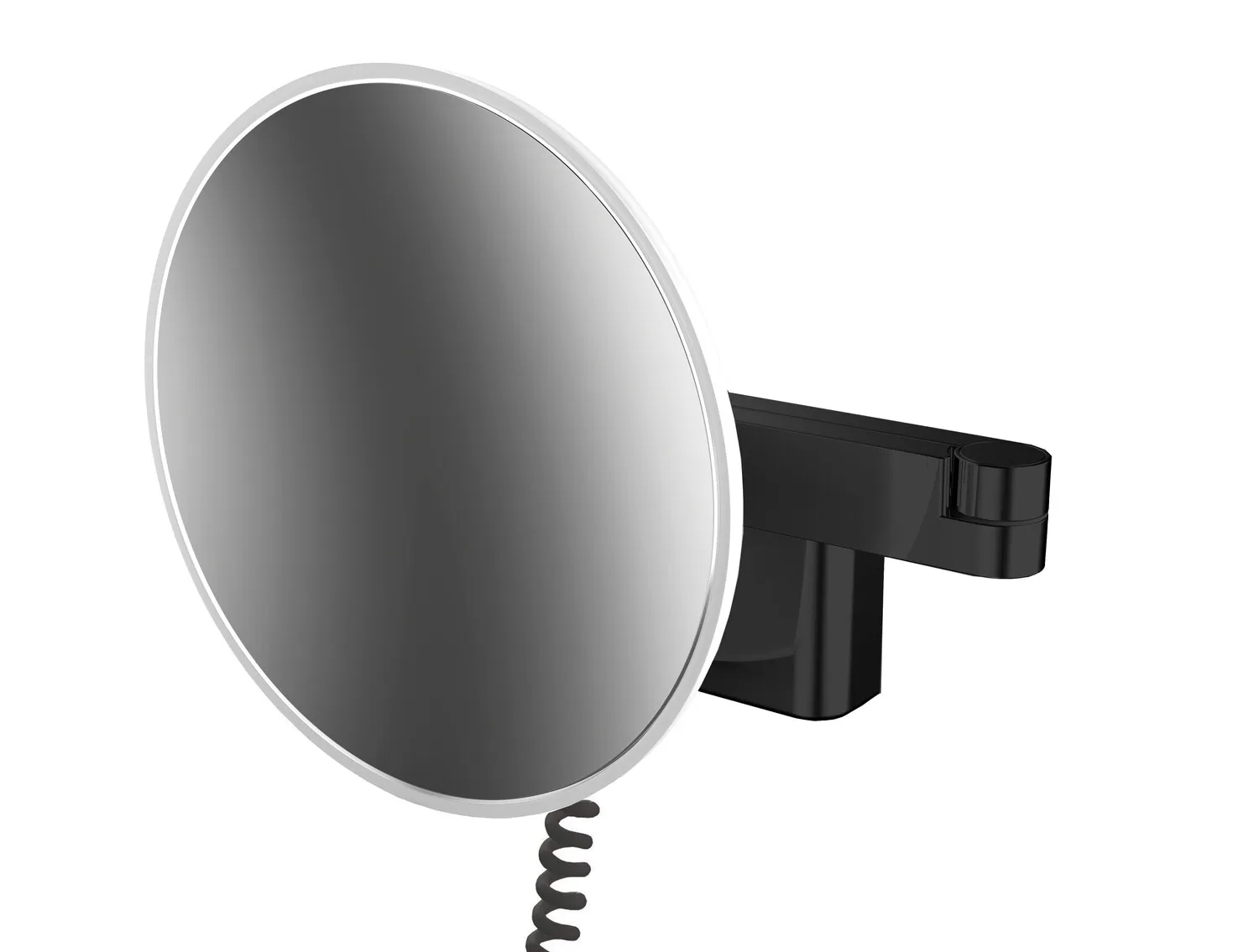 emco LED-Kosmetikspiegel „evo“ Rund in schwarz