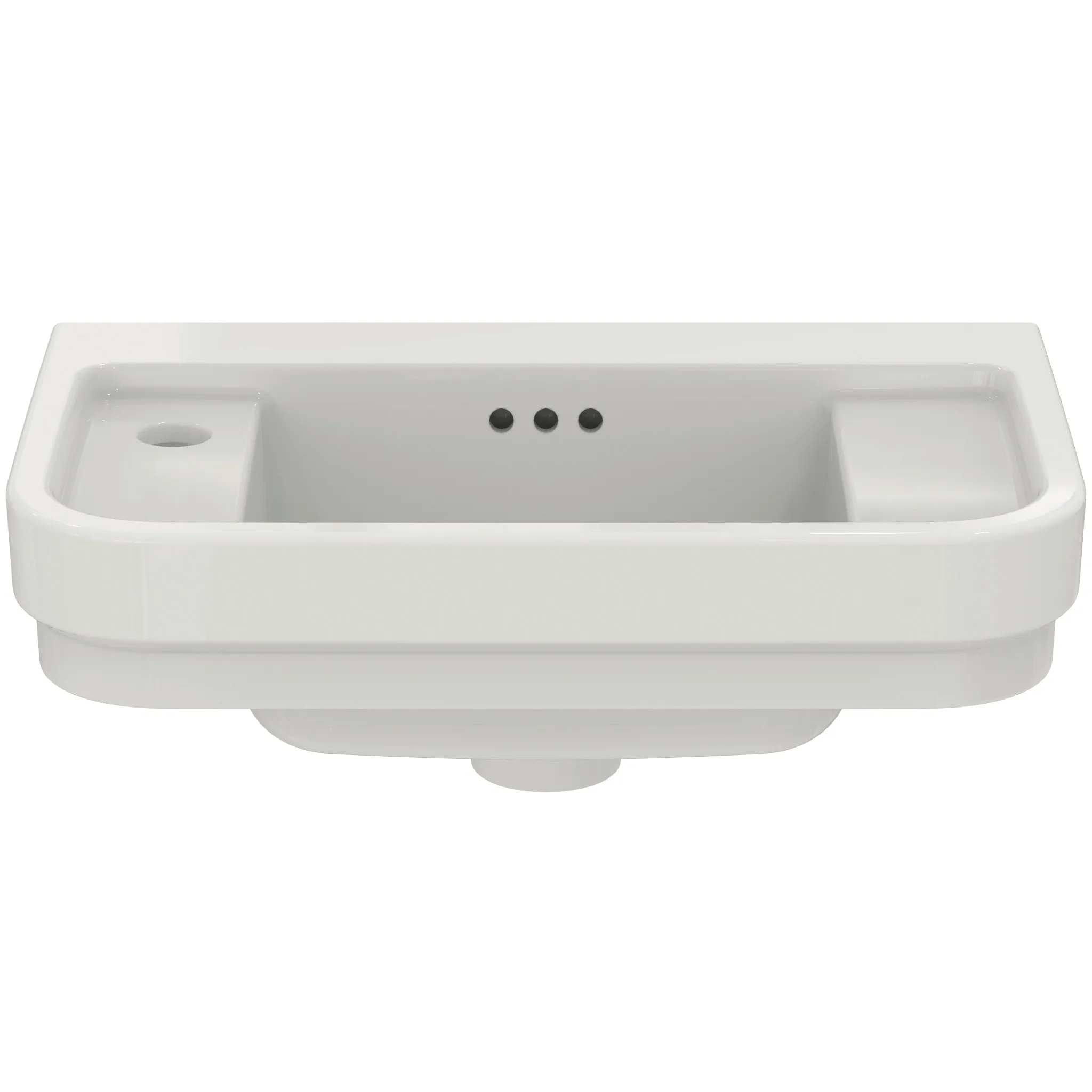 Waschbecken „Calla“ 50 × 32 × 18 cm, Hahnlochposition links Waschbecken „Calla“ 50 × 32 × 18 cm, Hahnlochposition links