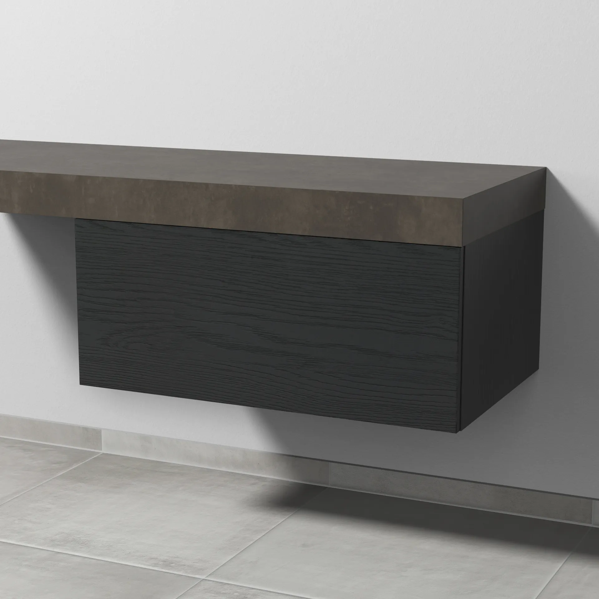 Sanipa Anbauschrank „2morrow“ 800 × 340 × 520 mm in Black Oak