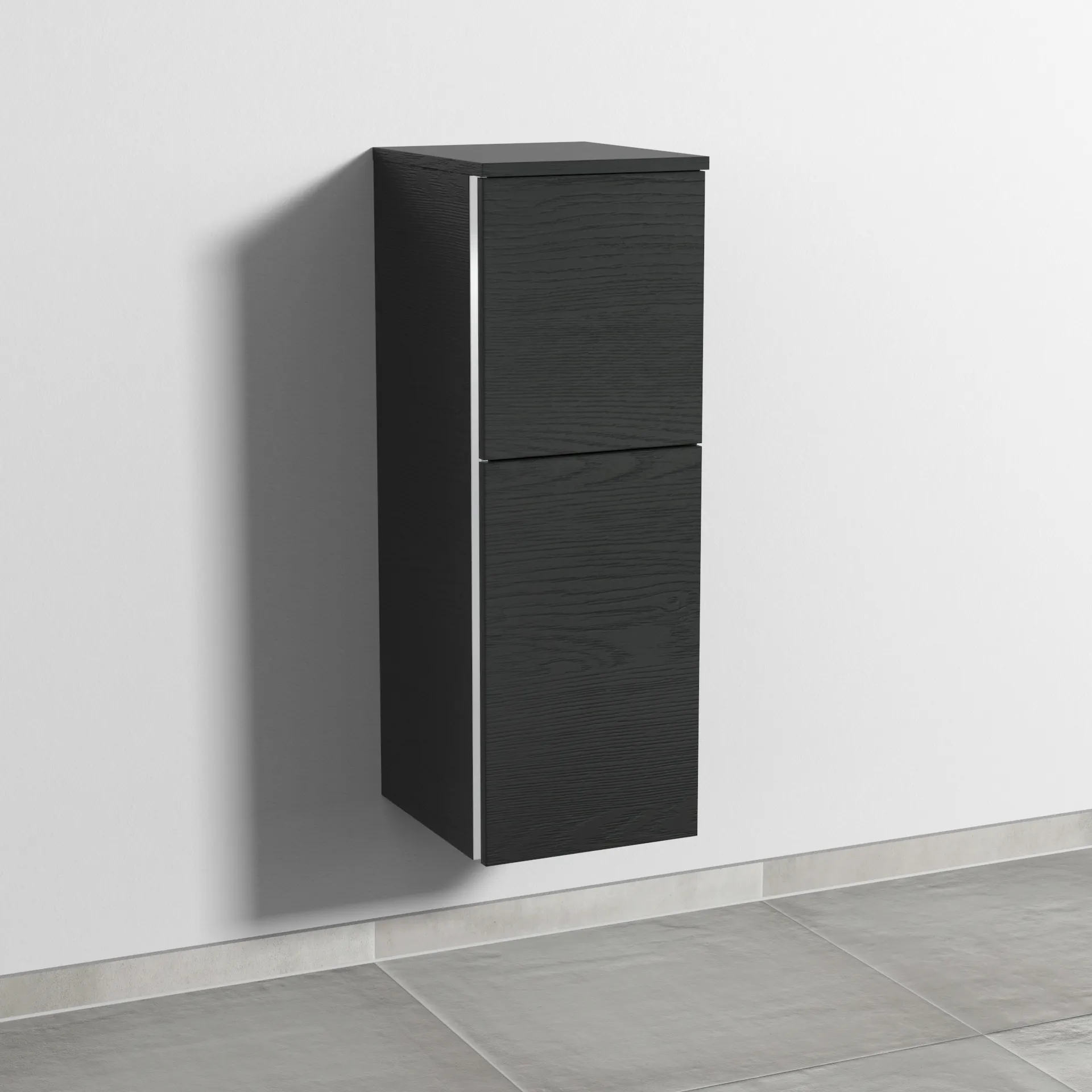 Sanipa Mittelschrank „3way“ 300 × 850 × 345 mm Anschlag rechts, in Black Oak, Anschlag rechts