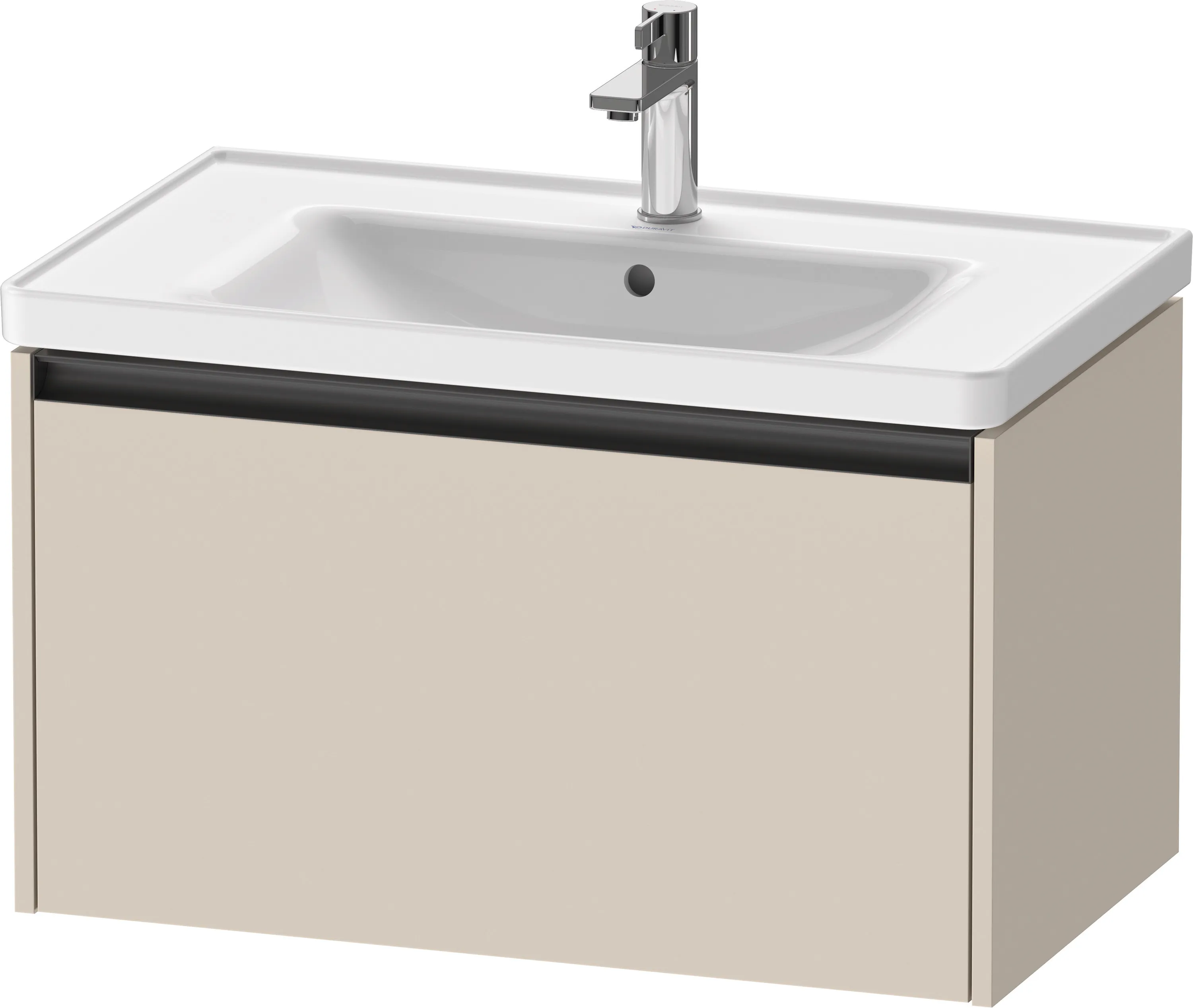 Duravit Waschtischunterschrank wandhängend „Ketho.2“ 78,4 × 44 × 45,5 cm Taupe Supermatt