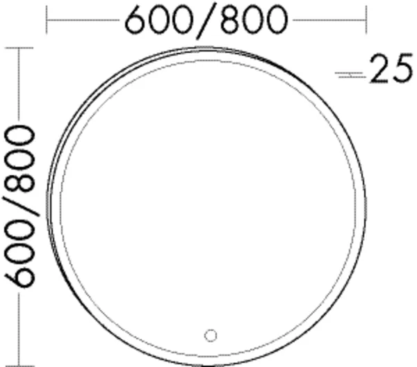 Spiegel mit LED-Beleuchtung Devio von burgbad, 800x800 mm, weiß matt, umlaufende Beleuchtung 3000 K - 6000 K, 1 Schalter, IP44
