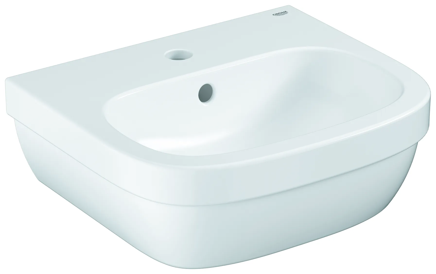 Grohe Handwaschbecken Euro Keramik 39324, wandhängend, 45 cm, alpinweiß Grohe Handwaschbecken Euro Keramik 39324, wandhängend, 45 cm, alpinweiß