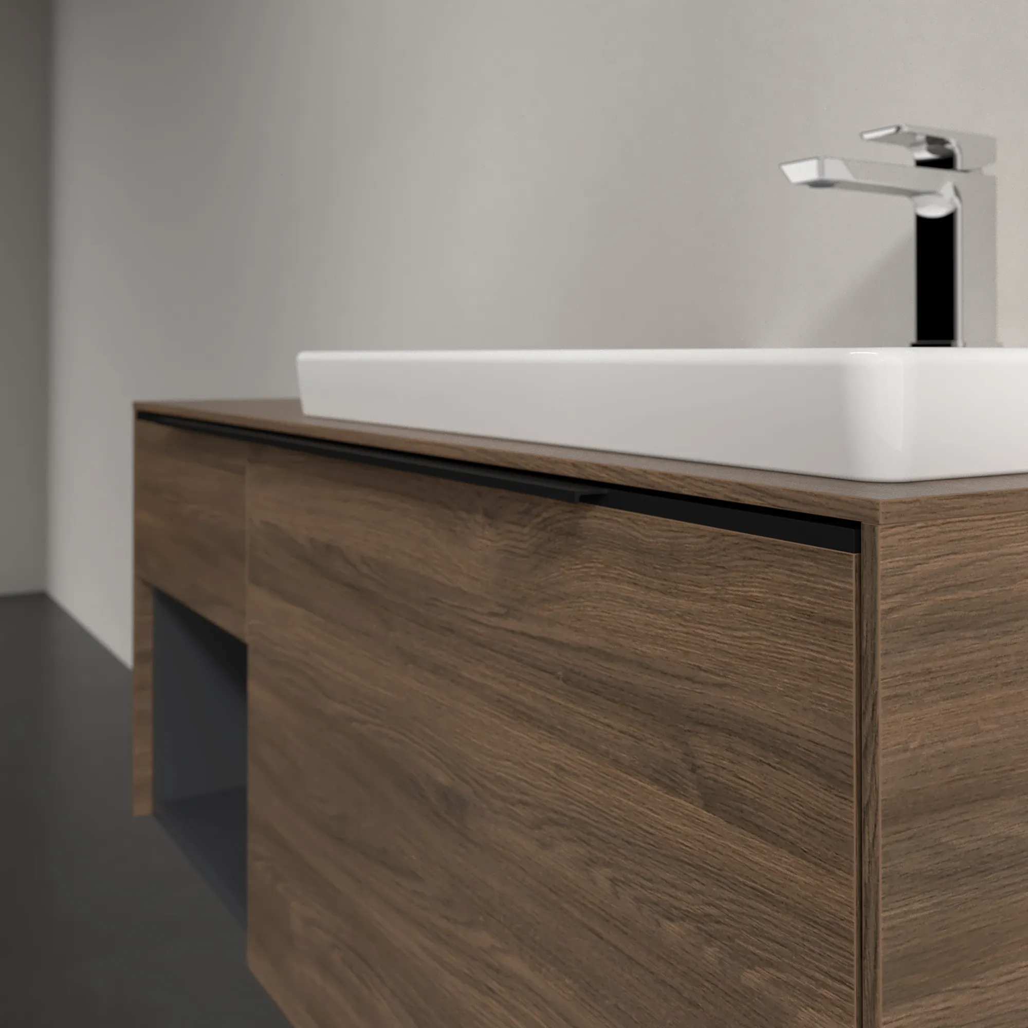 Villeroy & Boch Waschbeckenunterschrank Subway 3.0 Arizona Oak, 1001x423x500 mm, mit Beleuchtung und SoftClosing