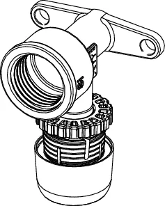 TECElogo-Ax Wandscheibe Dimension 16 × Rp 1/2″, Siliziumbronze