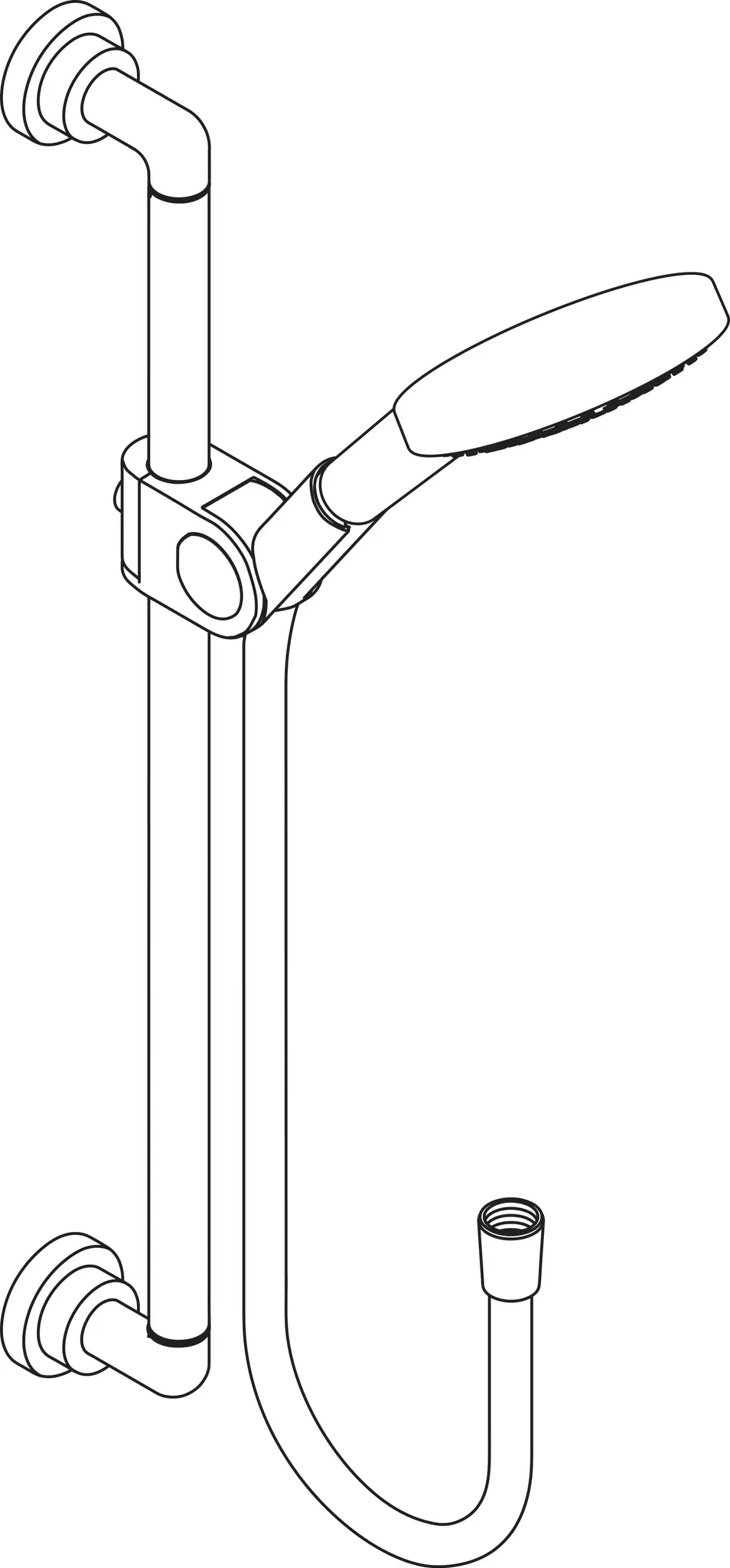 Brausenset Axor Citterio 900mm chrom mit Handbrause 120 3jet Brausenset Axor Citterio 900mm chrom mit Handbrause 120 3jet