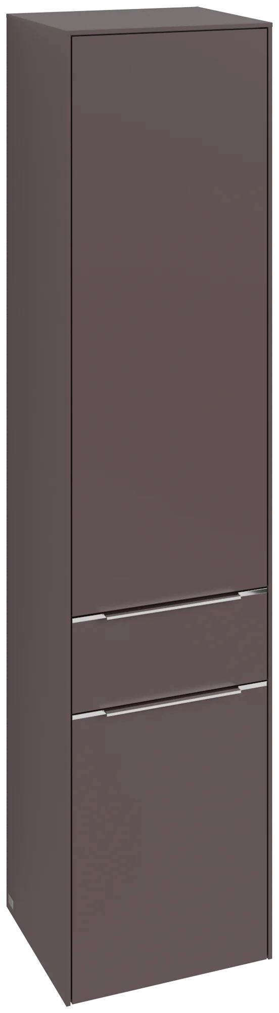 Villeroy & Boch Subway 3.0 Hochschrank, Eckig Dark Berry, 400x1710x346mm, 2 Türen, 1 Auszug, SoftClosing, Wandmontage