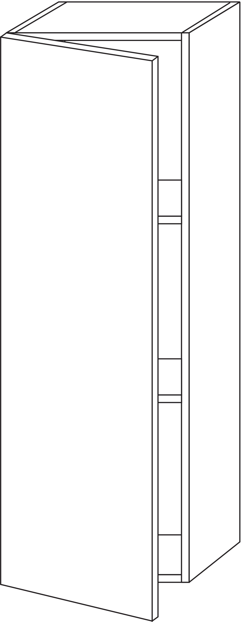 Sanipa Regalmodul „Cubes“ 350 × 1050 × 346 mm in Eiche Kansas