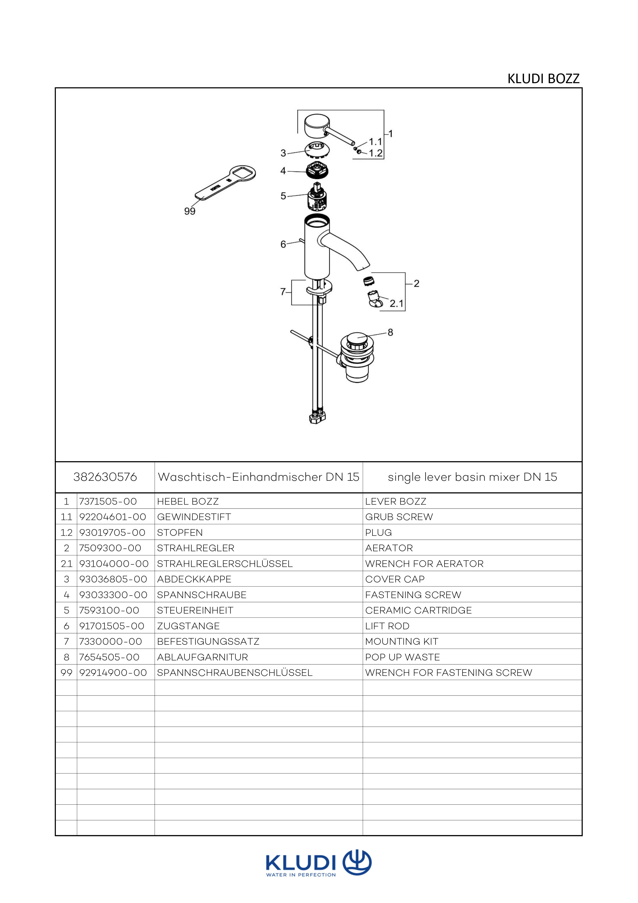 BOZZ WaschtischEHM 75mm Ablaufgarnitur, ECO PLUS chrom BOZZ WaschtischEHM 75mm Ablaufgarnitur, ECO PLUS chrom