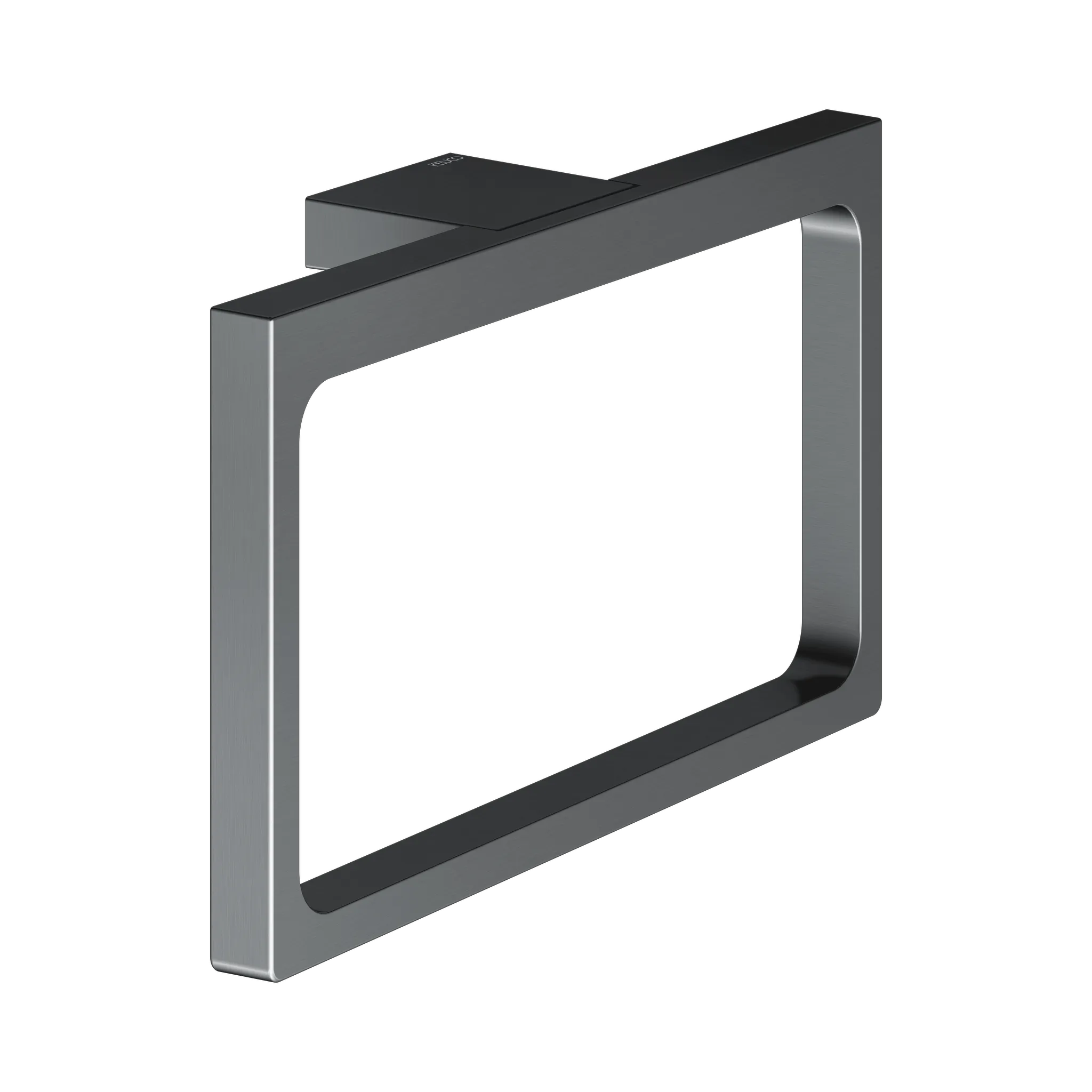 Edition 11 11121130000 Handtuchring Schwarzchrom gebürstet Edition 11 11121130000 Handtuchring Schwarzchrom gebürstet