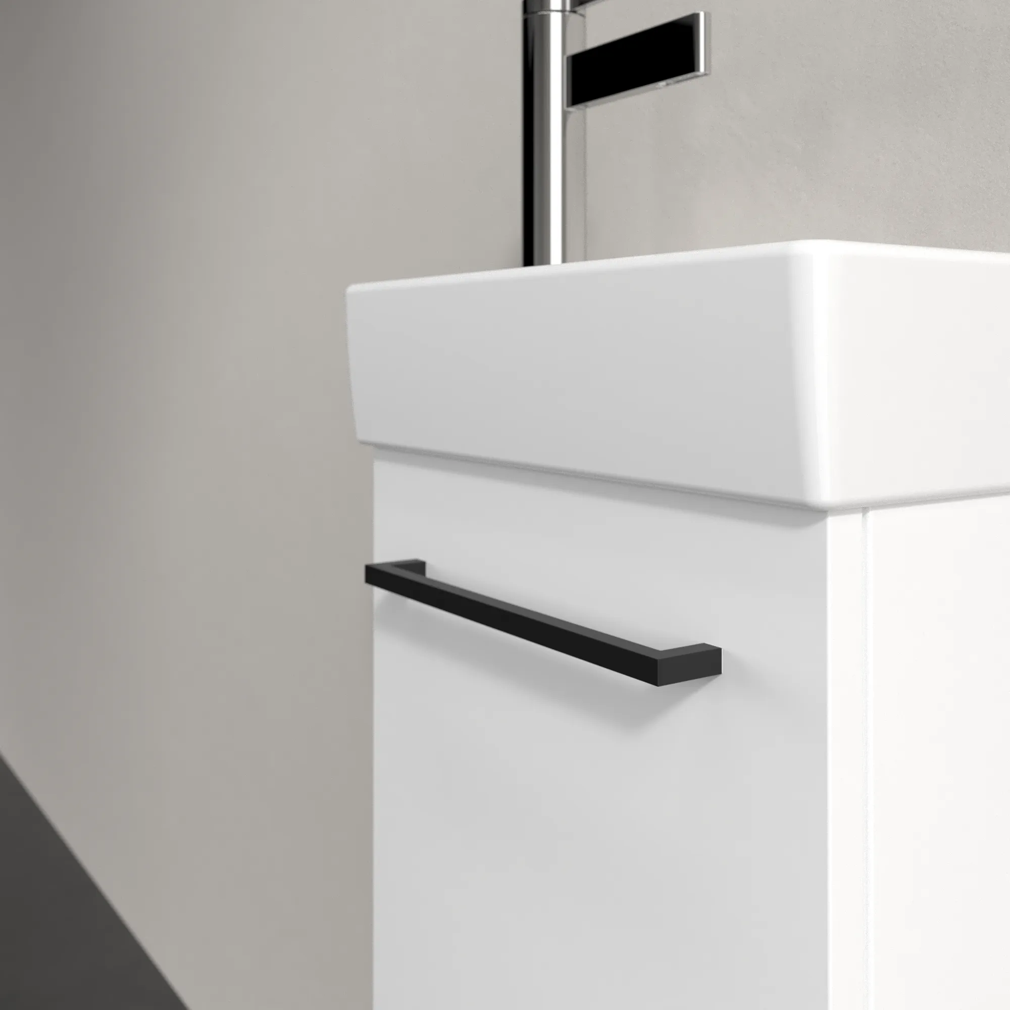 Villeroy & Boch Waschbeckenunterschrank Avento, Brilliant White, 340x514x200 mm, 1 Tür, SoftClosing, Wandmontage