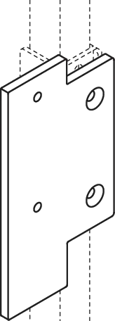 Montageplatte S50 für SK-Griff 801/805C/900(B), re Montageplatte S50 für SK-Griff 801/805C/900(B), re