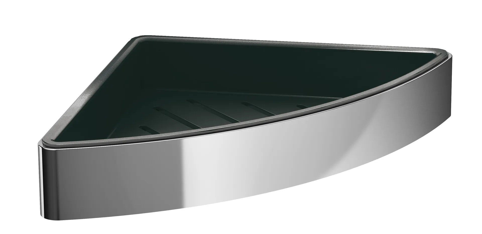 emco loft Eckschwammkorbmit Kunststoffeinsatz chrom/schwarz emco loft Eckschwammkorbmit Kunststoffeinsatz chrom/schwarz