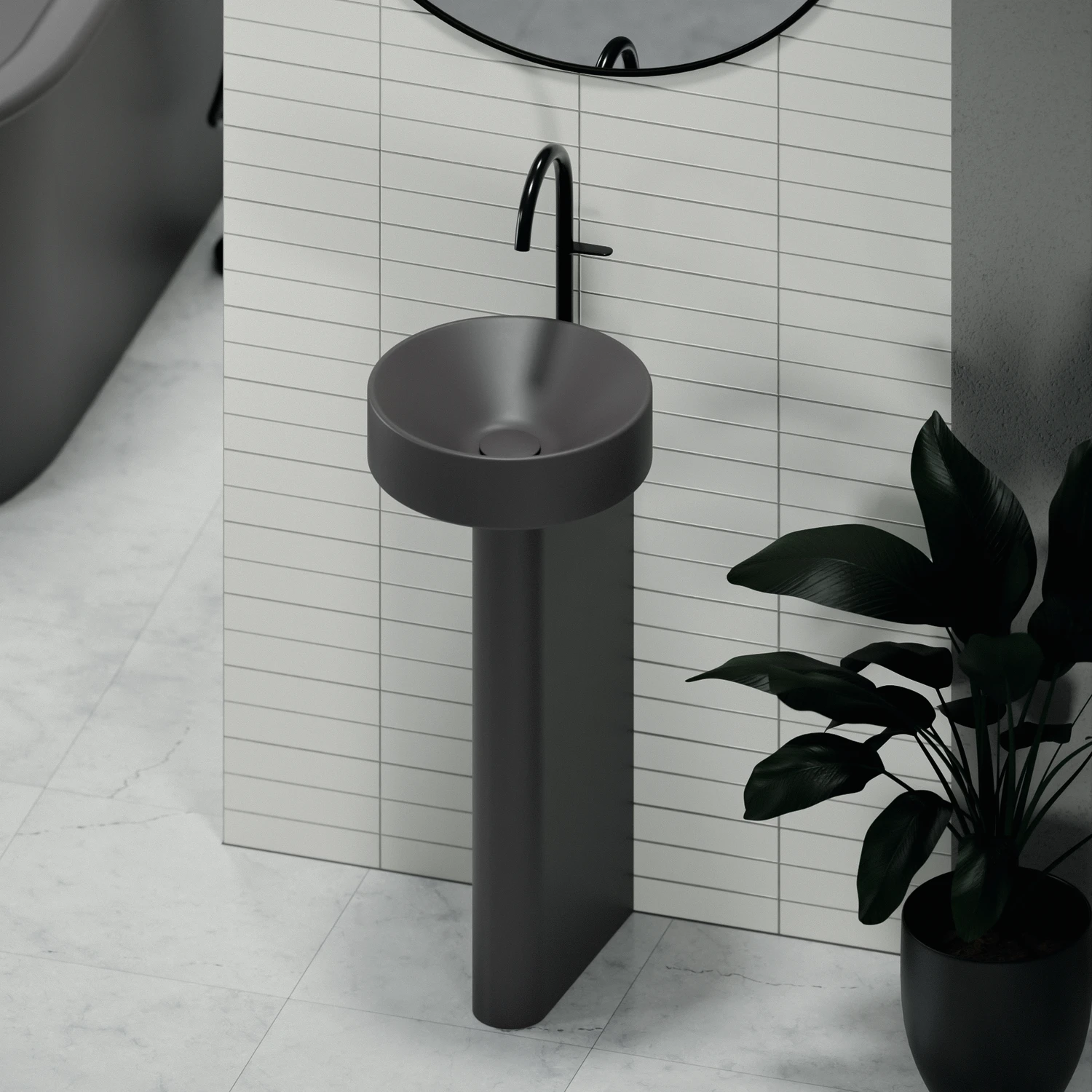 Waschtischschale „BetteSuno Pedestal“ ⌀ 34 × 86,3 cm in Star White Waschtischschale „BetteSuno Pedestal“ ⌀ 34 × 86,3 cm in Star White