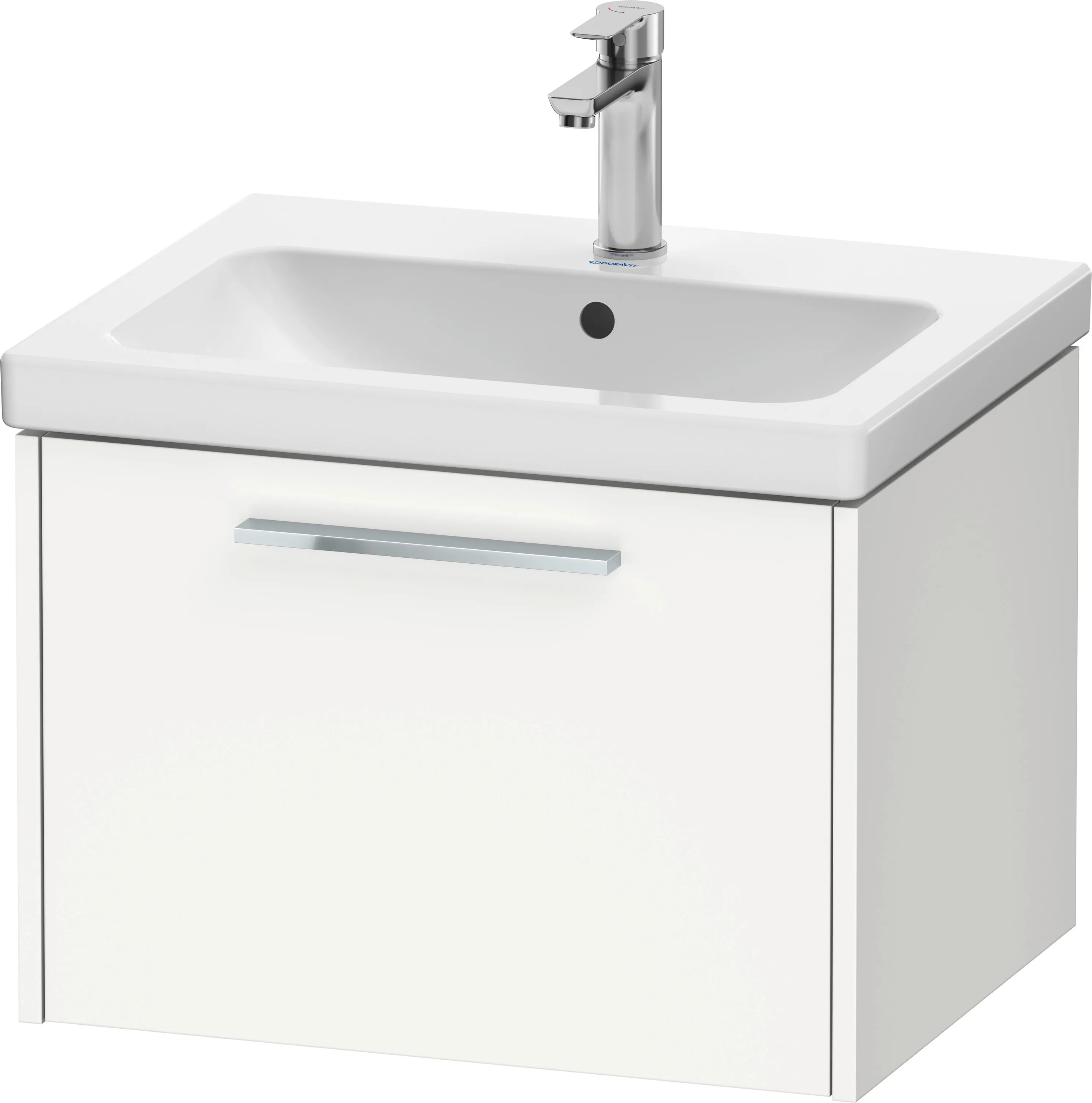 Duravit Waschtischunterschrank Wandhängend „D-Code“ 58,4 × 40 × 46 cm in Beton Matt