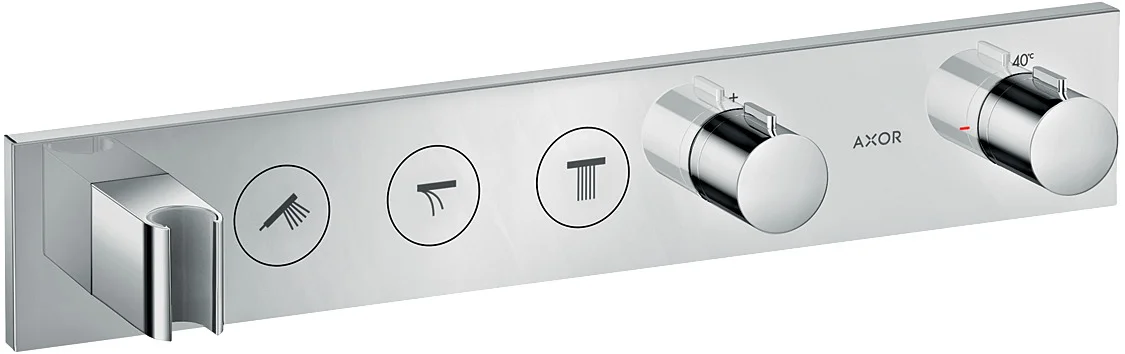 Hansgrohe AXOR ShowerSolutions Thermostatmodul Select 3 Verbraucher Chrom Unterputz