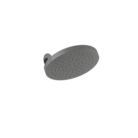 Kludi-ASANA Kopfbrause Brushed Gunmetal PVD, 325 mm Durchmesser, 1 Strahlart 'summer rain', DN 15, G1/2 Anschluss, Brausearm mit 185 mm Ausladung Kludi-ASANA Kopfbrause Brushed Gunmetal PVD, 325 mm Durchmesser, 1 Strahlart 'summer rain', DN 15, G1/2 Anschluss, Brausearm mit 185 mm Ausladung