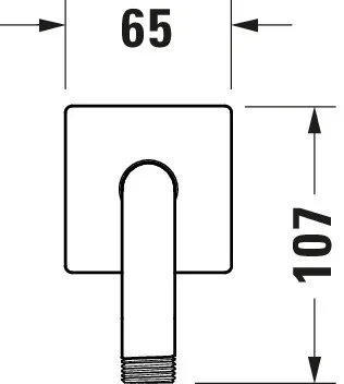 Duravit Brausearm L 210mm Wandmontage Rosette Eckig Chrom Hochglanz Duravit Brausearm L 210mm Wandmontage Rosette Eckig Chrom Hochglanz