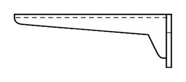 Spülbeckenkonsolen O.novo 922307, 172 x 398 x 52 mm