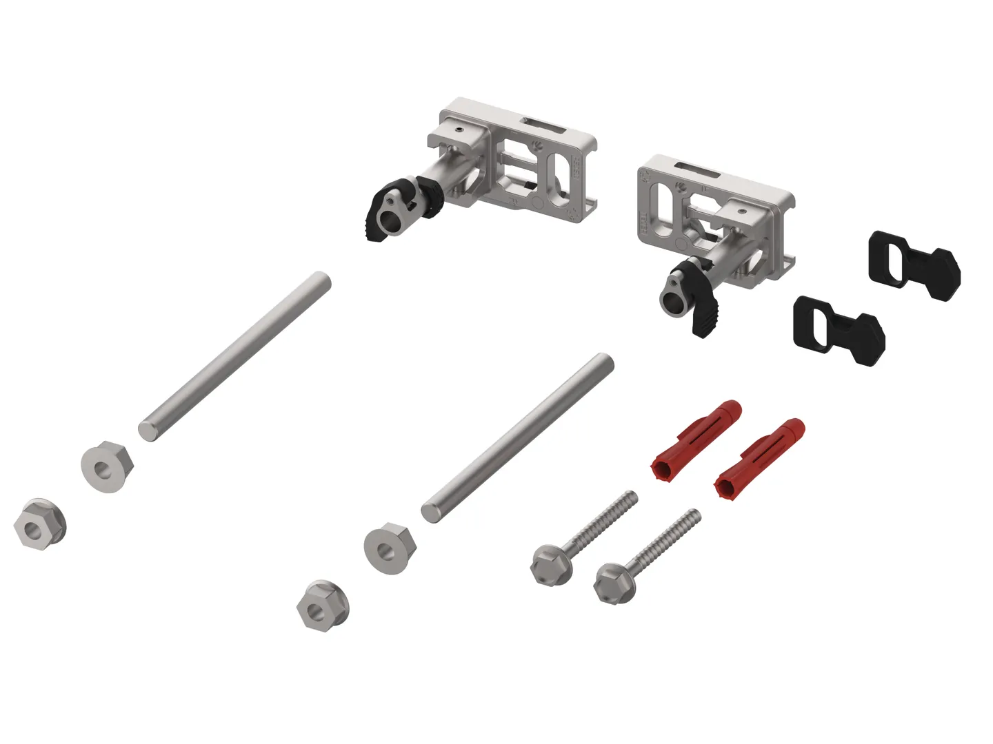 TECEprofil Modulbefestigung mit Tiefenverstellung und Schnellverschluss TECEprofil Modulbefestigung mit Tiefenverstellung und Schnellverschluss