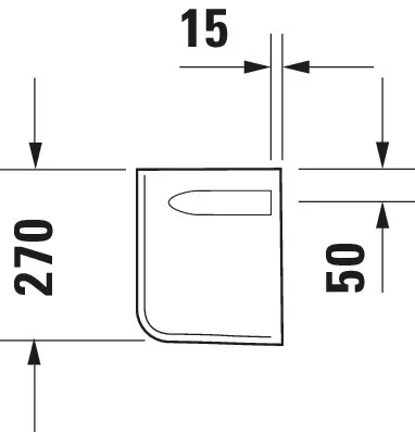 Halbsäule D-Code für 070545, weiß