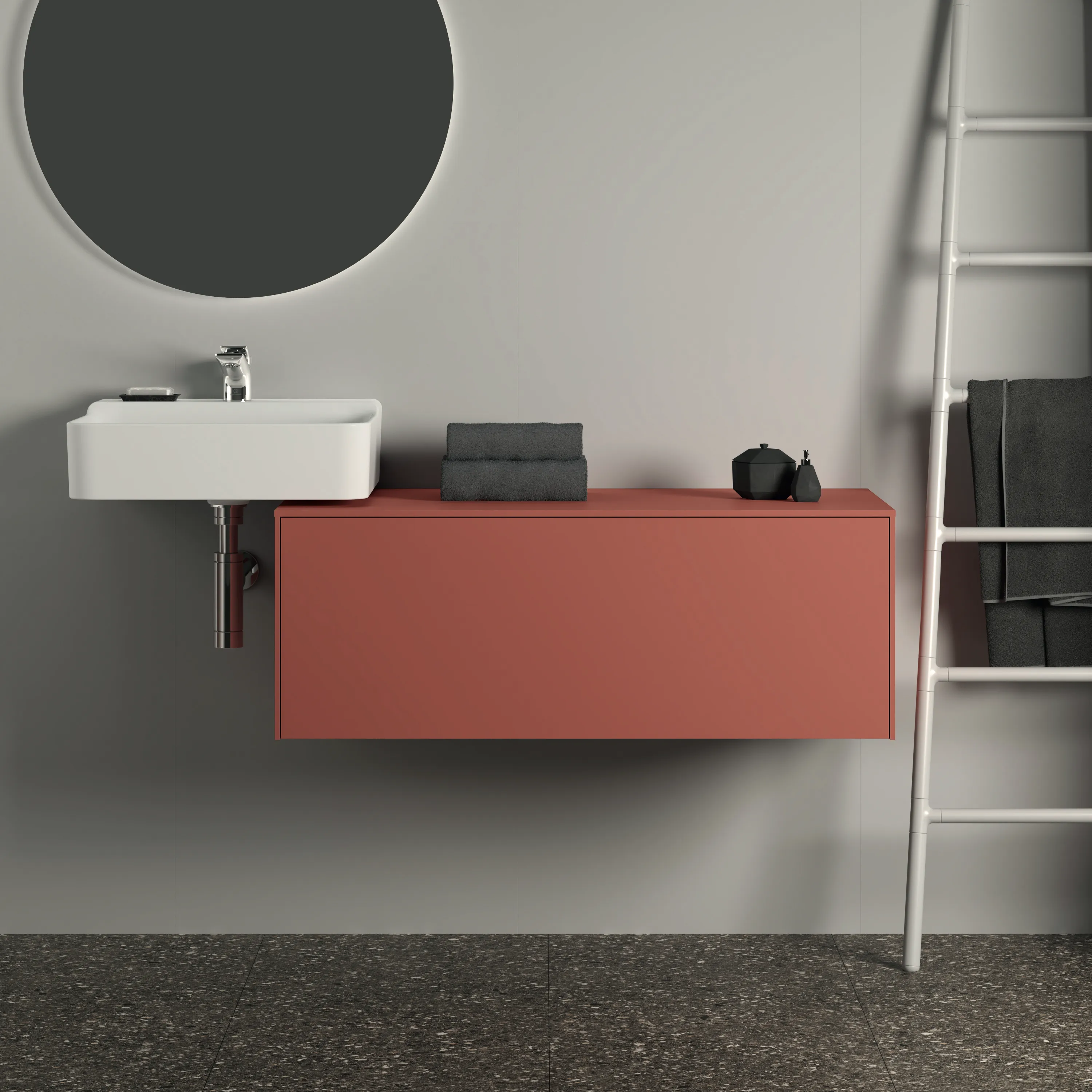 Ideal Standard Waschtischunterschrank „Conca“ 100,2 × 37 × 50,5 cm Sunset matt lackiert Ideal Standard Waschtischunterschrank „Conca“ 100,2 × 37 × 50,5 cm Sunset matt lackiert