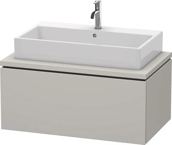 Duravit Waschtischunterschrank wandhängend „L-Cube“ 92 × 40 × 54,7 cm Betongrau Matt Duravit Waschtischunterschrank wandhängend „L-Cube“ 92 × 40 × 54,7 cm Betongrau Matt
