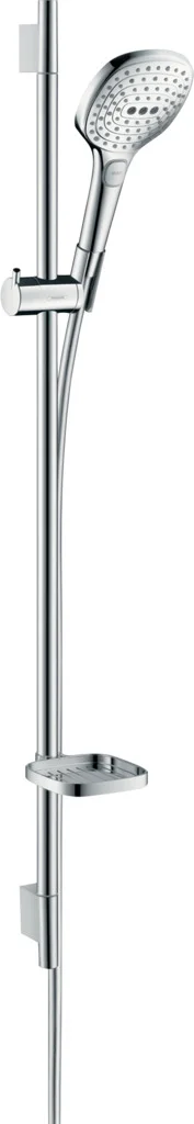 Hansgrohe Raindance Select E Brausenset 120 Eco, Chrom, 90 cm Brausestange, 3 Strahlarten, QuickClean, verstellbarer Neigungswinkel Hansgrohe Raindance Select E Brausenset 120 Eco, Chrom, 90 cm Brausestange, 3 Strahlarten, QuickClean, verstellbarer Neigungswinkel