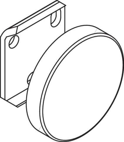 Montageplatte mit Abdeckung, 2 Stk mob. HG und RS, plvb weiß tiefmatt Montageplatte mit Abdeckung, 2 Stk mob. HG und RS, plvb weiß tiefmatt