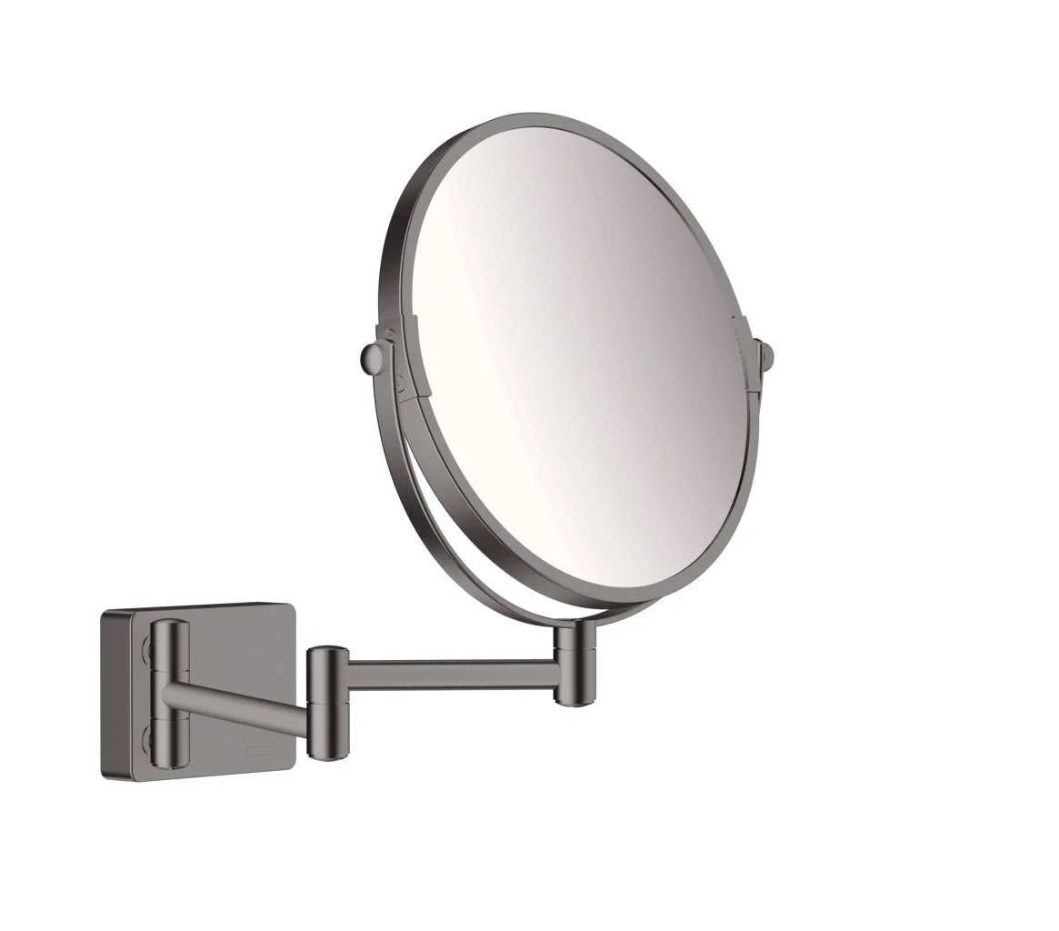 Hansgrohe AddStoris Rasierspiegel Brushed Black Chrome, neigbar und schwenkbar, 1-fach oder 3-fach Vergrößerung, Wandmontage Hansgrohe AddStoris Rasierspiegel Brushed Black Chrome, neigbar und schwenkbar, 1-fach oder 3-fach Vergrößerung, Wandmontage