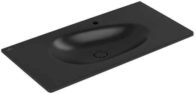 Villeroy & Boch Wandwaschtisch „Antao“ 1000 × 500 × 150 mm, für Becken mittig in Pure Black Villeroy & Boch Wandwaschtisch „Antao“ 1000 × 500 × 150 mm, für Becken mittig in Pure Black