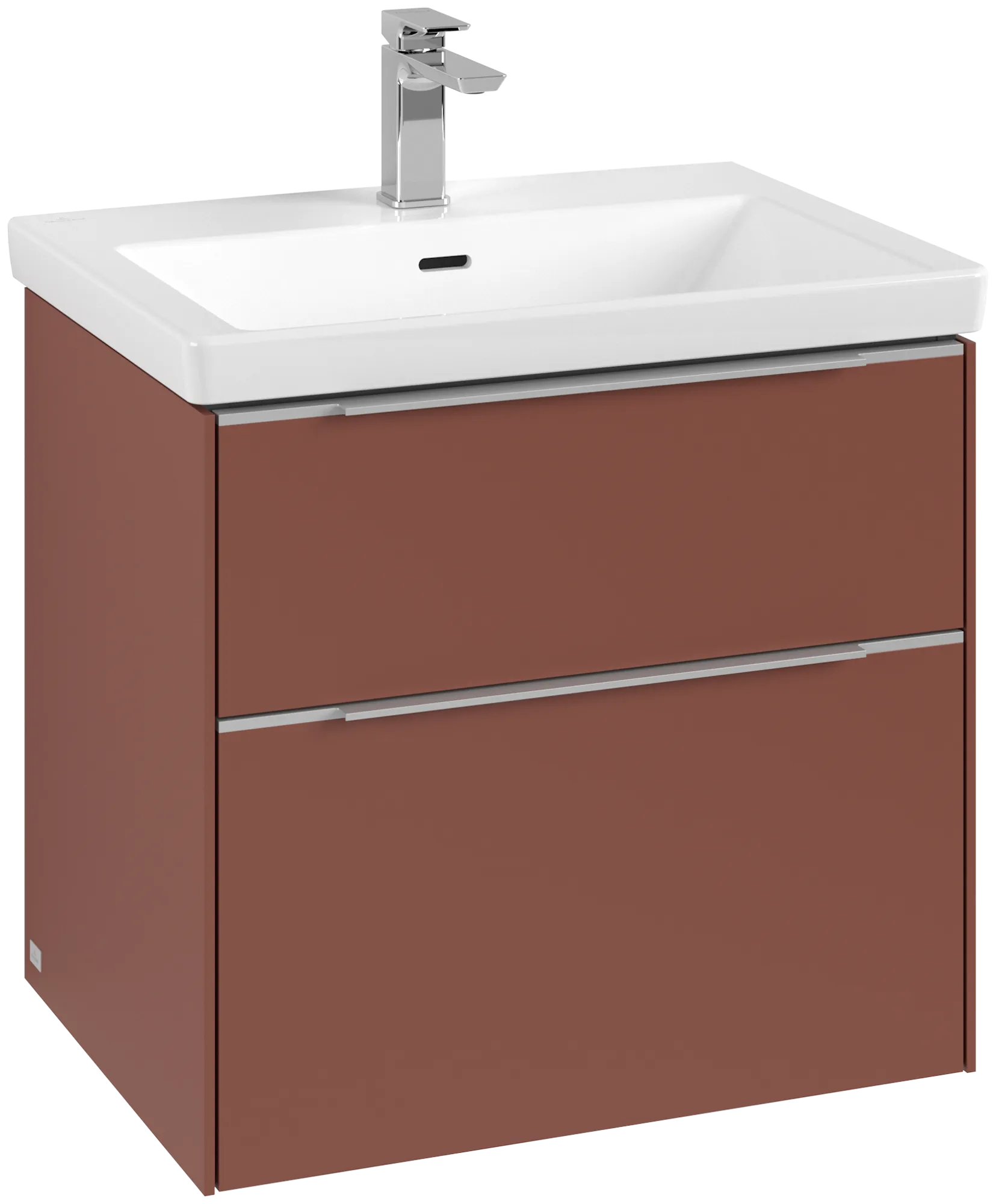 Villeroy & Boch Subway 3.0 Waschbeckenunterschrank C576L0, 622 x 576 x 478 mm, Wine Red