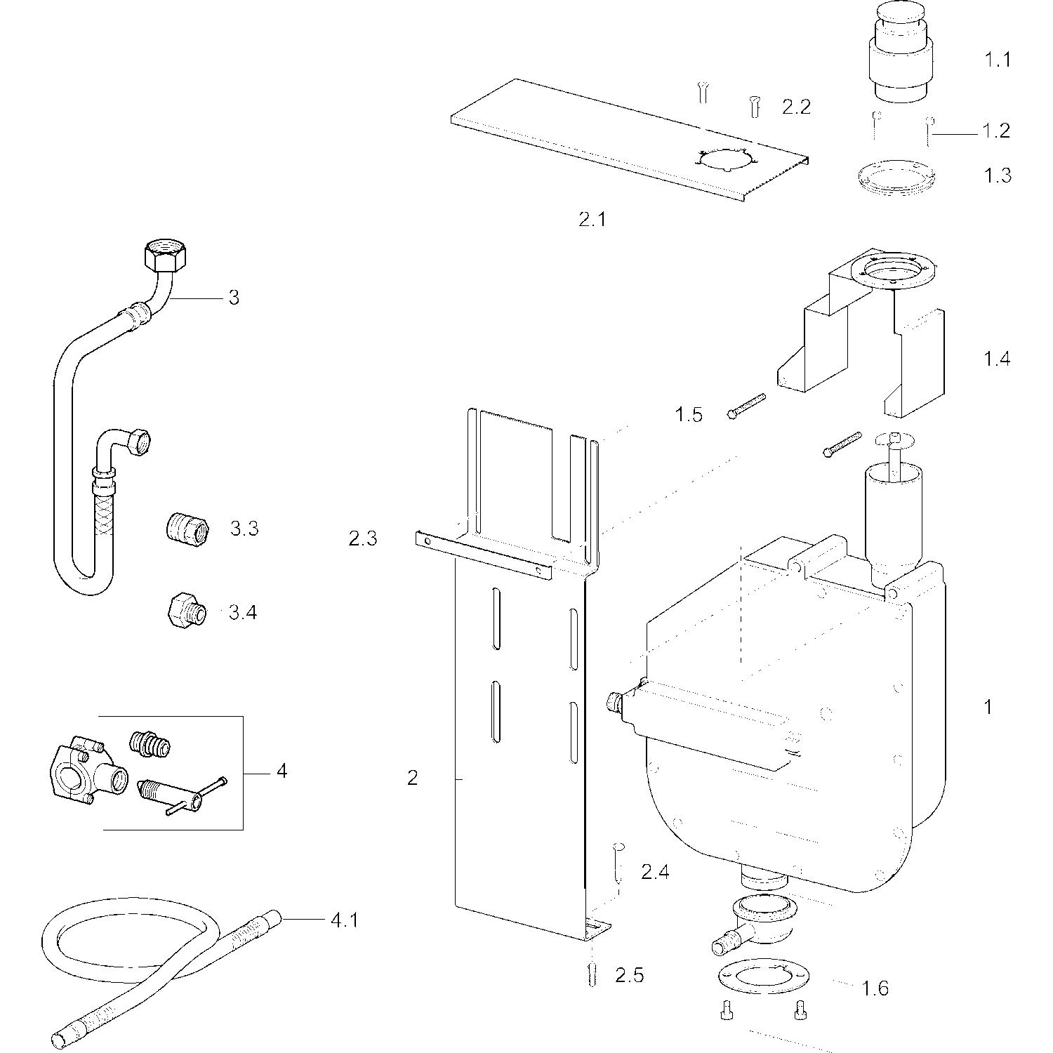 HA Rollbox für Schlauch HANSA 5306 mit Grundplatte
