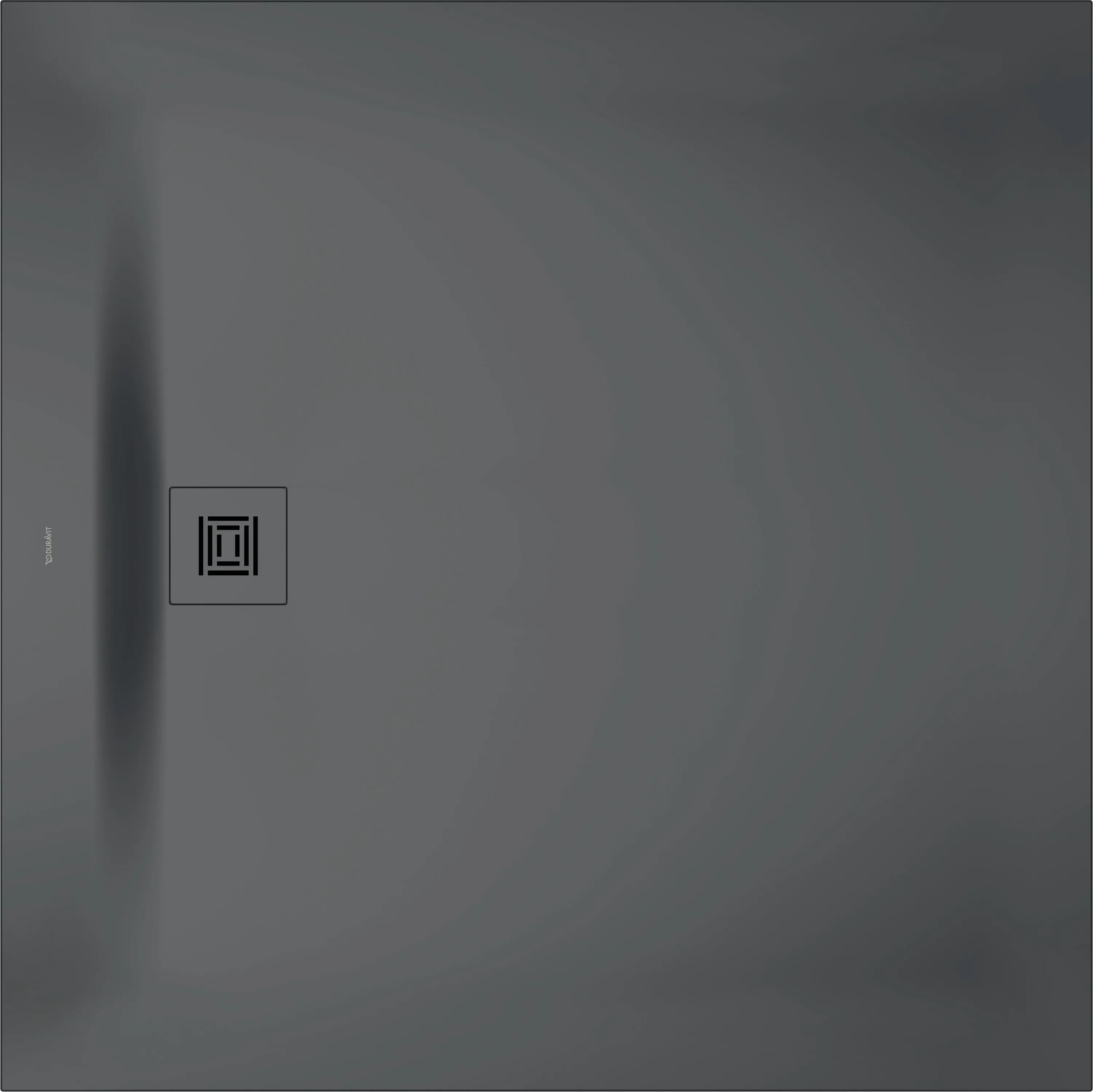 Duravit quadrat Duschwanne „Sustano“ 120 × 120 cm in Dunkelgrau Matt