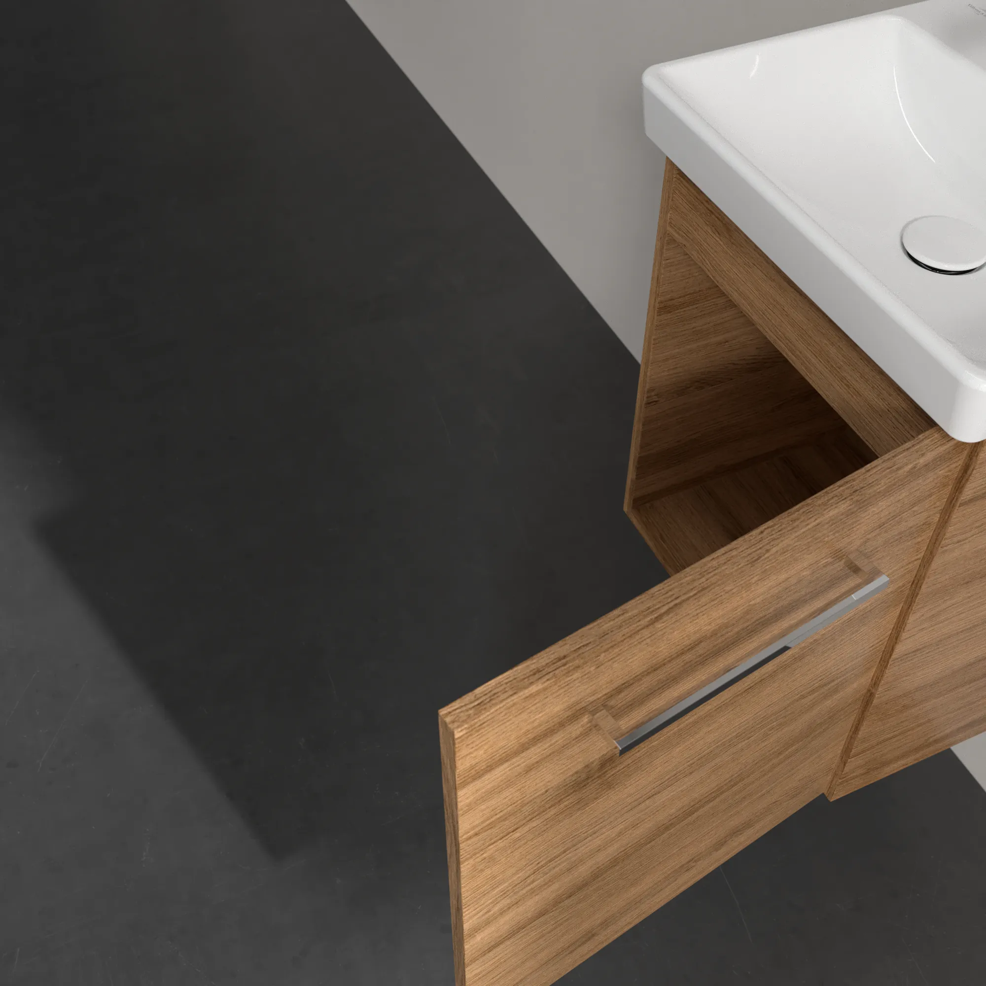 Villeroy & Boch Waschtischunterschrank mit Tür „Avento“ für Schrankwaschtisch 430 × 514 × 352 mm Kansas Oak, Anschlag rechts, Soft Closing, 1 Tür Villeroy & Boch Waschtischunterschrank mit Tür „Avento“ für Schrankwaschtisch 430 × 514 × 352 mm Kansas Oak, Anschlag rechts, Soft Closing, 1 Tür