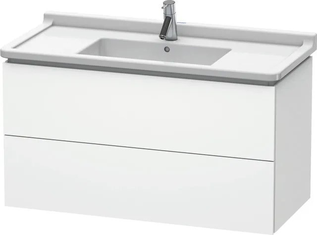 Duravit Waschtischunterschrank wandhängend „L-Cube“ 102 × 55,8 × 46,9 cm Weiß Matt